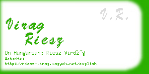 virag riesz business card